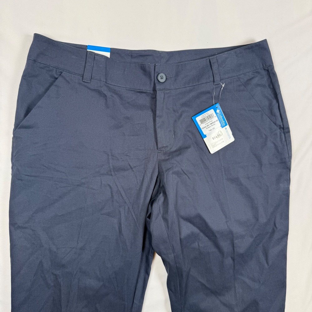 Columbia Sunset Hill Capri Pants Womens 16 Nocturnal Blue XL8944-419 NWT